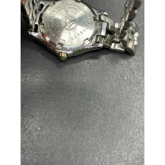 Vintage 1998 Women\'s Seiko Quartz Watch 7N82-0599 Date Indicator Two Tone 5BAR main image 5